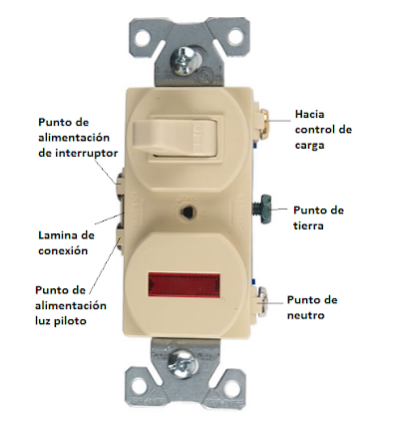 Interruptor con luz piloto