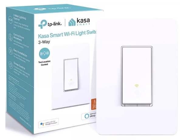 Interruptor de luz WiFi inteligente Kasa, 3 vías