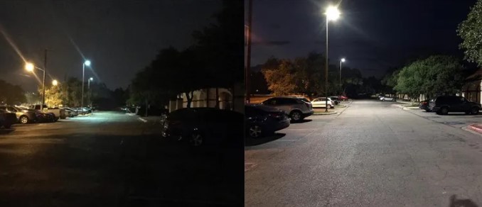 Lámparas de estacionamientos Villa González